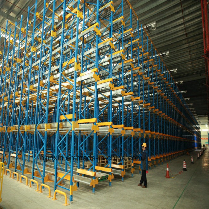 High Density Metal Storage Advanced Radio Shuttle Rack Systems Image1