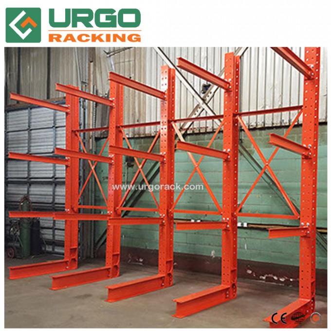 Double Side Convenient Warehouse Storage Rack Cold Rolled Steel Cantilever Racking Image1