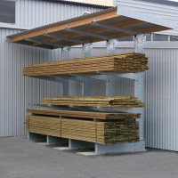 Steel Rack Cantilever Racking Suitable for Outdoor Warehouse