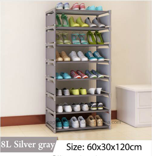 Shoe Cabinet Shoes Racks Storage Large Capacity Home Furniture DIY Simple Portable Shoe Rack (FS-06N Image1
