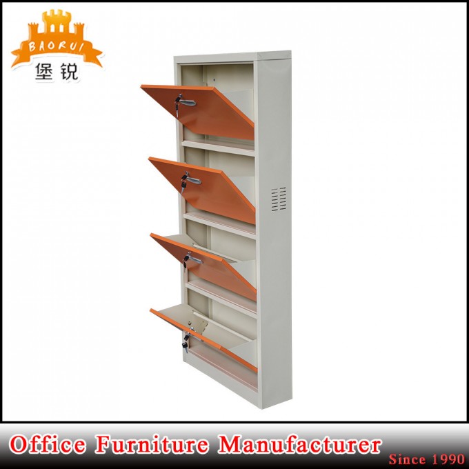 Wholesale Metal Home Furniture Customized Four Layers Steel Shoe Racks Image1
