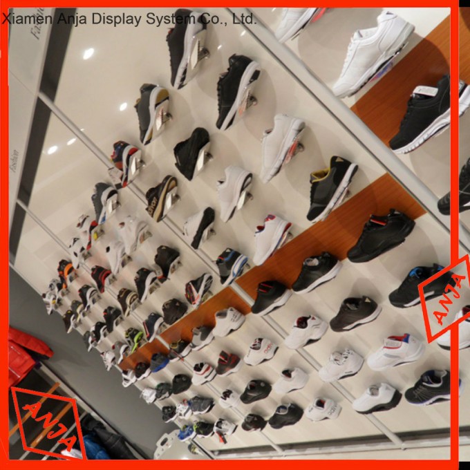 Custom High Grade Room Decoration Wooden Shoes Display Storage Rack Image1