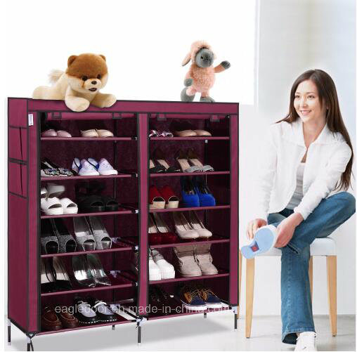 Shoe Cabinet Shoes Racks Storage Large Capacity Home Furniture DIY Simple Portable Shoe Rack (FS-05A Image1