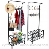 Metal Shoe Rack Bag Clothes Garment Hanger Coat Rack