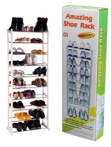 10 Tier Plastic Shoe Rack (TV432) Image1