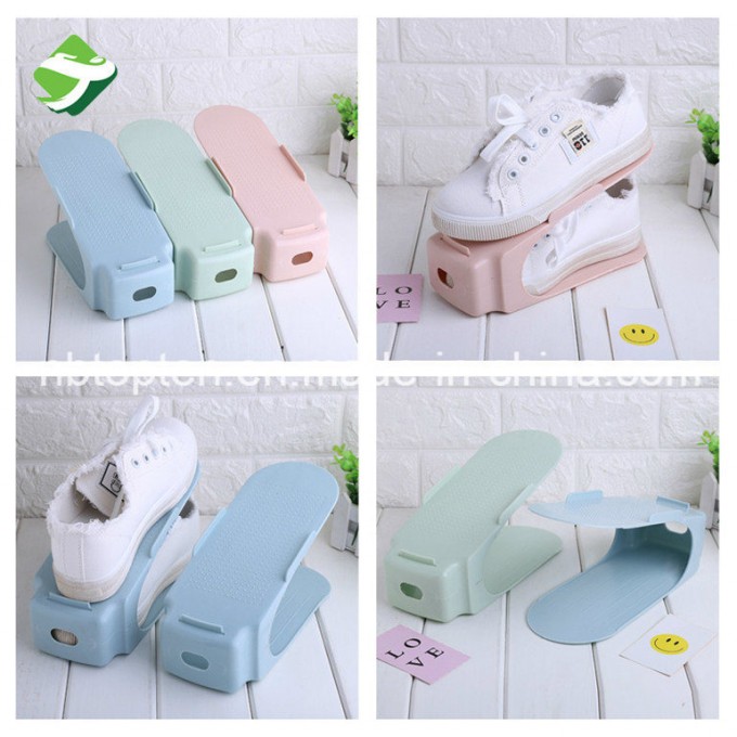 Creative Plastic Shoes Rack Organizer Space - Saving Storage Adjustable Durable Image1