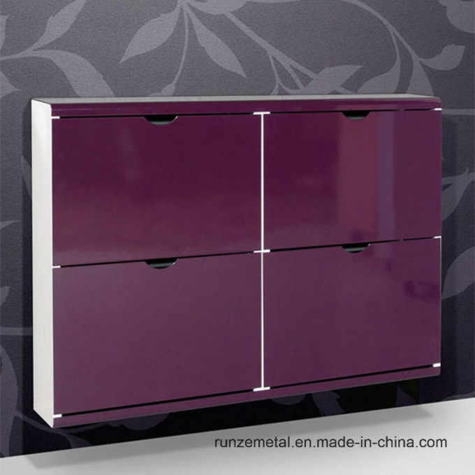 Living Room Steel White Shoe Store Display Racks Image1