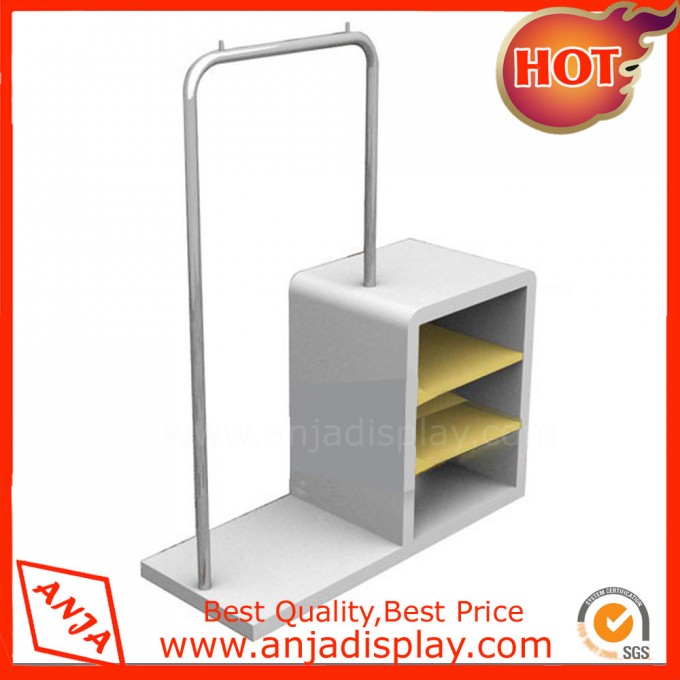 Metal Clothing Display Racks with Shoes Cube Image1