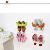 Simple Cartoon One-Piece Wall-Hung Shoe Rack
