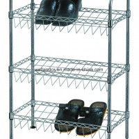 Wholesale Price Metal Chrome Slanted Shoe Rack (CJ-B1111)