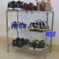 Adjustable Steel Chrome Shoes Rack (LD503050C3C)