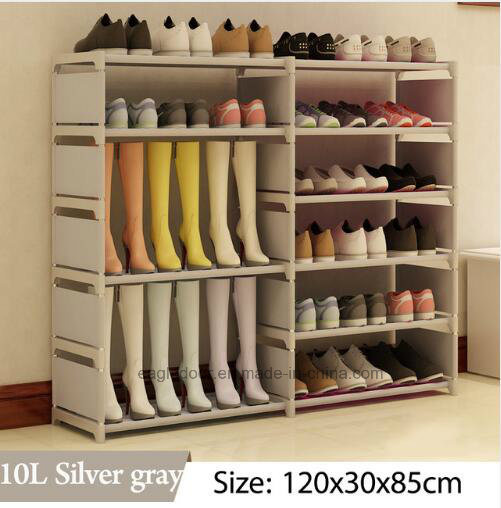 Shoe Cabinet Shoes Racks Storage Large Capacity Home Furniture DIY Simple Portable Shoe Rack (FS-06R Image1