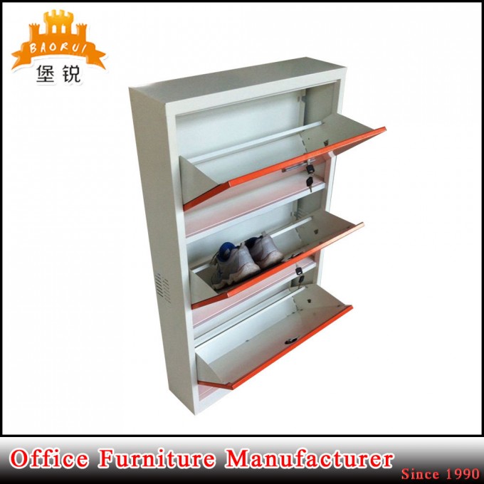 Fas-036A Kd Structure Home Furniture Metal Shoe Cabinet Rack Image1