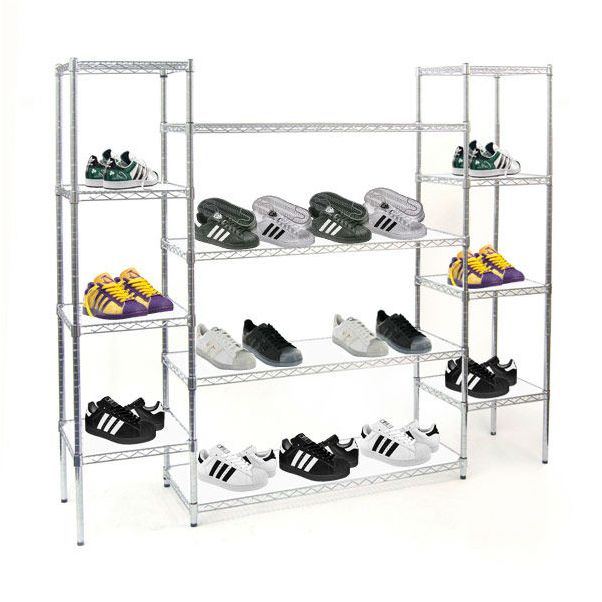 Stainless Steel Industrial Shoe Display Rack Image1