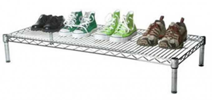 Chrome Modern Metal Iron Shoe Stand Rack for Home (LD904520A1C) Image1