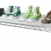 Chrome Modern Metal Iron Shoe Stand Rack for Home (LD904520A1C)