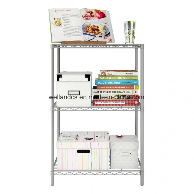Fashion Design Sundry 3 Tier 40kg Home Sundries Storage Rack with 4PCS Adjustable Leveling Feet Image1