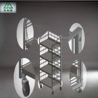 Steel Shoe Stand Rack for Display with Wheels (SLL-D030)