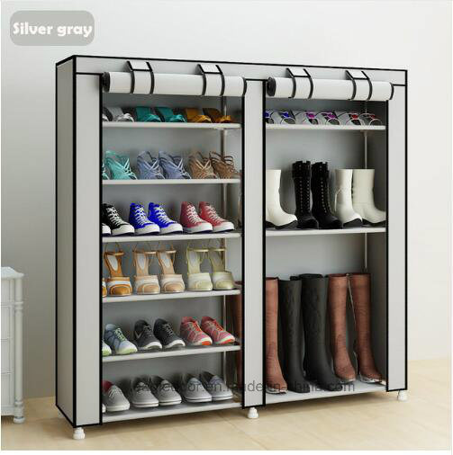 Shoe Cabinet Shoes Racks Storage Large Capacity Home Furniture DIY Simple Portable Shoe Rack (FS-03G Image1