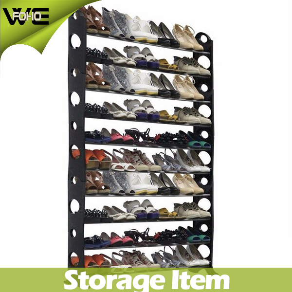 Large Folding Waterproof Plastic Storage Organizer Shoe Rack Image1