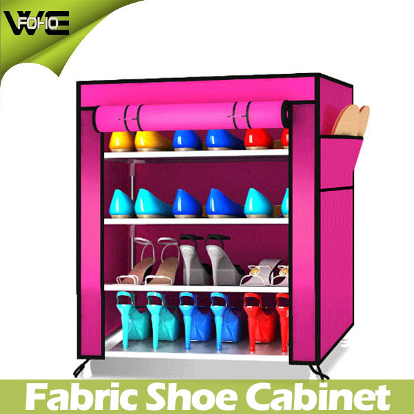 Simple Fabric Waterproof Cabinet Storage Organizer Shoe Rack Image1