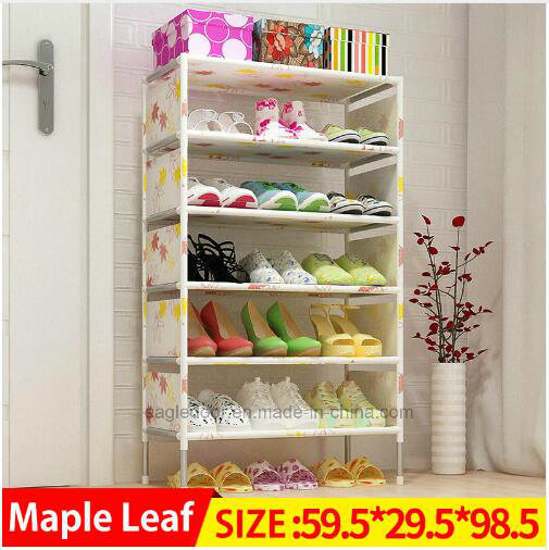 Shoe Cabinet Shoes Racks Storage Large Capacity Home Furniture DIY Simple Portable Shoe Rack (FS-10E Image1