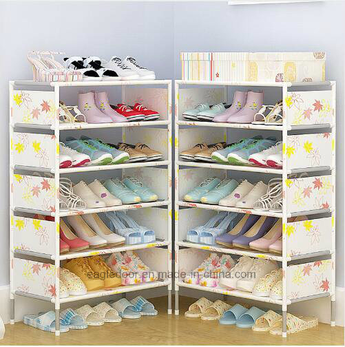 Shoe Cabinet Shoes Racks Storage Large Capacity Home Furniture DIY Simple Portable Shoe Rack (FS-10B Image1