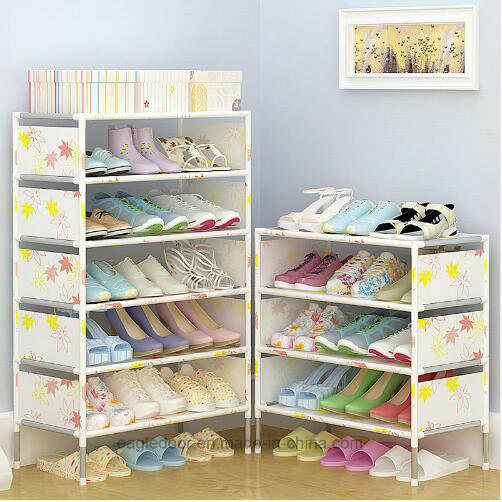 Shoe Cabinet Shoes Racks Storage Large Capacity Home Furniture DIY Simple Portable Shoe Rack (FS-10C Image1