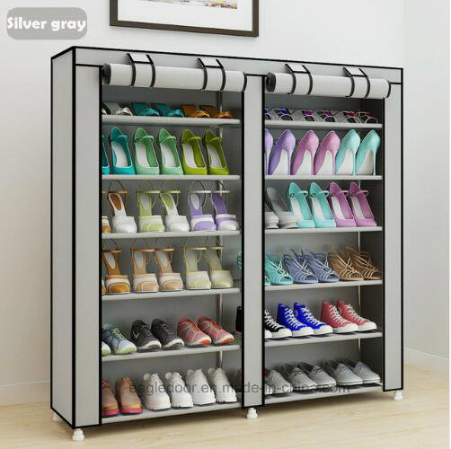 Shoe Cabinet Shoes Racks Storage Large Capacity Home Furniture DIY Simple Portable Shoe Rack (FS-03P Image1