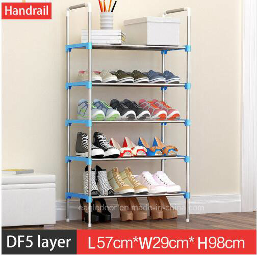 Shoe Cabinet Shoes Racks Storage Large Capacity Home Furniture DIY Simple Portable Shoe Rack (FS-04B Image1