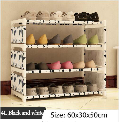 Shoe Cabinet Shoes Racks Storage Large Capacity Home Furniture DIY Simple Portable Shoe Rack (FS-06E Image1
