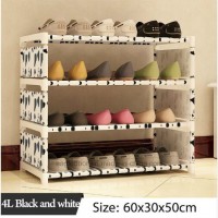 Shoe Cabinet Shoes Racks Storage Large Capacity Home Furniture DIY Simple Portable Shoe Rack (FS-06E