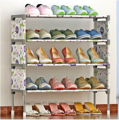 Shoe Cabinet Shoes Racks Storage Large Capacity Home Furniture DIY Simple Portable Shoe Rack (FS-07D Image1