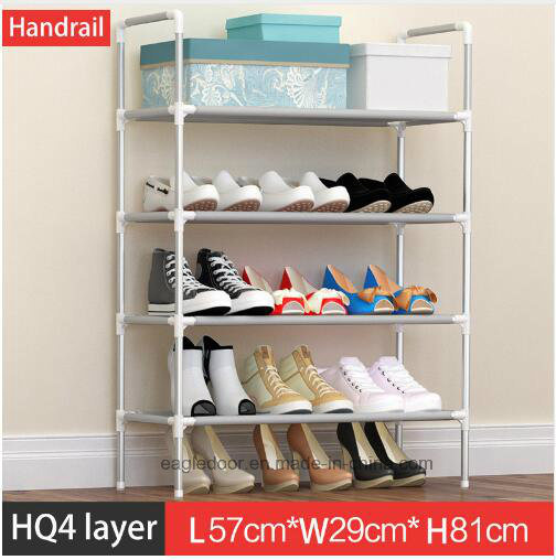 Shoe Cabinet Shoes Racks Storage Large Capacity Home Furniture DIY Simple Portable Shoe Rack (FS-04D Image1