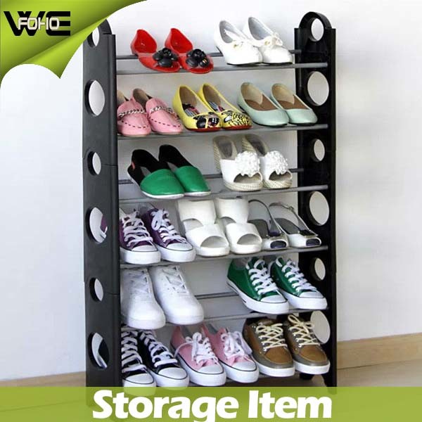 Cheap Plastic Waterproof Stacking Shelf Shoe Storage Rack Online Image1