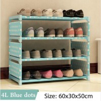 Shoe Cabinet Shoes Racks Storage Large Capacity Home Furniture DIY Simple Portable Shoe Rack (FS-06G