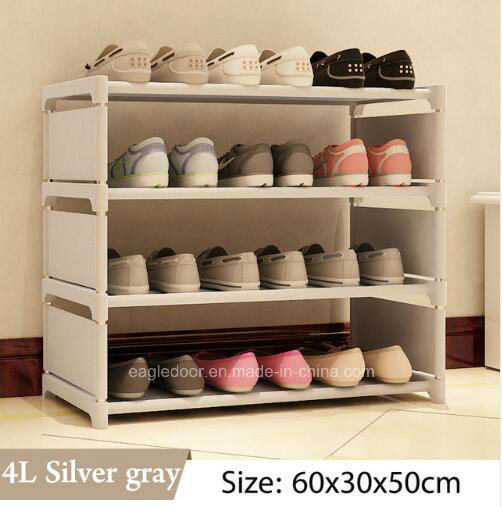 Shoe Cabinet Shoes Racks Storage Large Capacity Home Furniture DIY Simple Portable Shoe Rack (FS-06H Image1