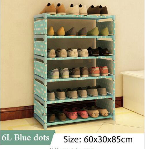 Shoe Cabinet Shoes Racks Storage Large Capacity Home Furniture DIY Simple Portable Shoe Rack (FS-06K Image1