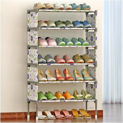 Shoe Cabinet Shoes Racks Storage Large Capacity Home Furniture DIY Simple Portable Shoe Rack (FS-07A Image1
