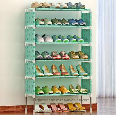 Shoe Cabinet Shoes Racks Storage Large Capacity Home Furniture DIY Simple Portable Shoe Rack (FS-07B Image1