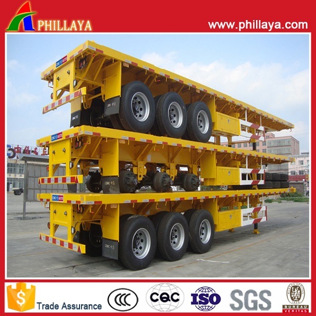 20FT-40FT Semi Trailer Shipping Container Transport for Sale Image1