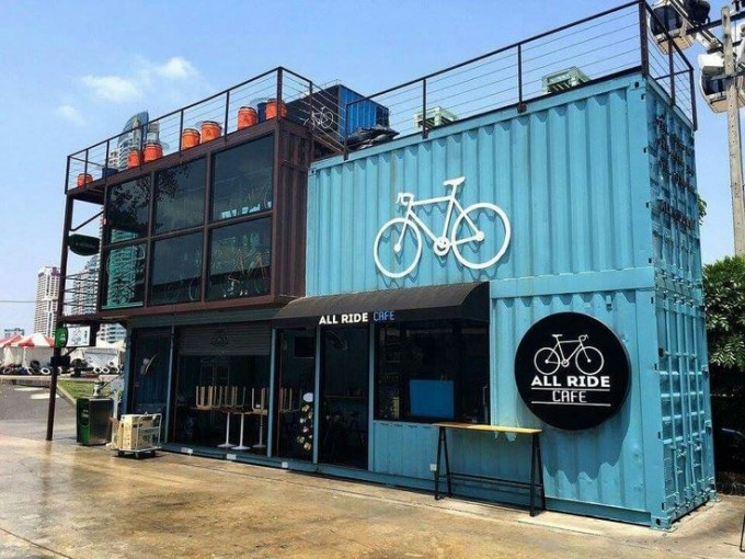 45FT Shipping Container Restaurant Outdoor Coffee Shop Design Image1