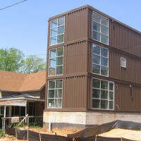 Modified Shipping Container with Factory-Installed Internal Fittings, Used for Dining Room