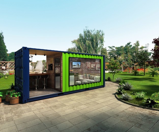 Well-Desighed Prefabricated Shipping Container Coffee Shop Image1
