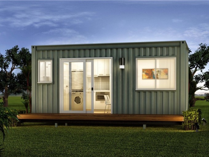 Prefabricated 40hq/20gp Shipping Container House as Living Home Image1