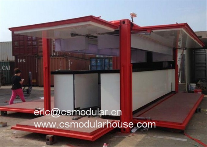 Low Cost Prefab Container House Modified Shipping Container Homes/Container Bar Image1
