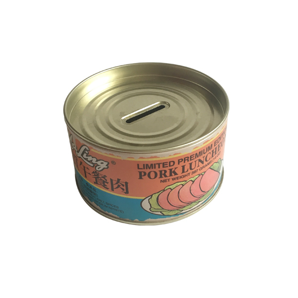 Meat Tin Box Piggy Bank Wholesale Tin Container Image1