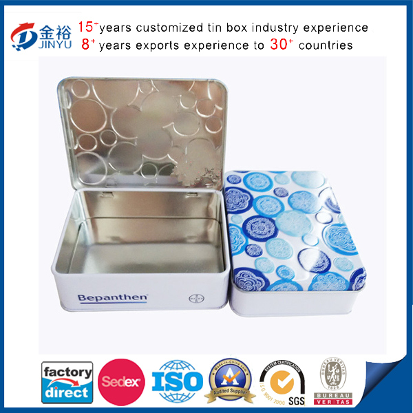 Hinged Eye Medicine Tin Sex Tablet Tin Container Image1