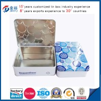 Hinged Eye Medicine Tin Sex Tablet Tin Container