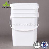 20L New Food Storage Plastic Square Container with Lids